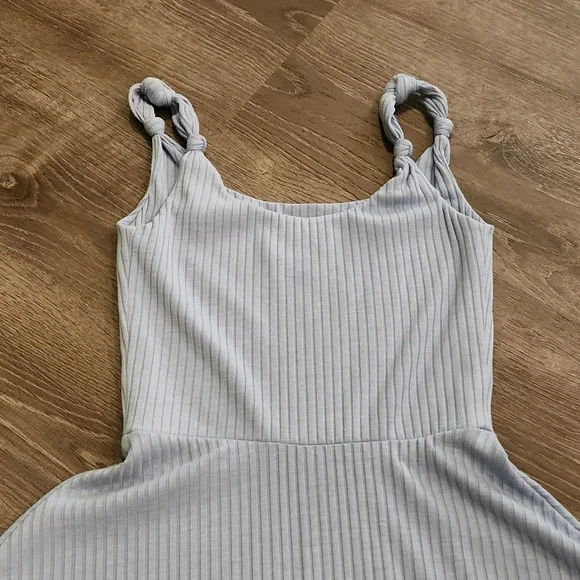 AQUA A-line Ribbed Knit Dress - Picture 6 of 8